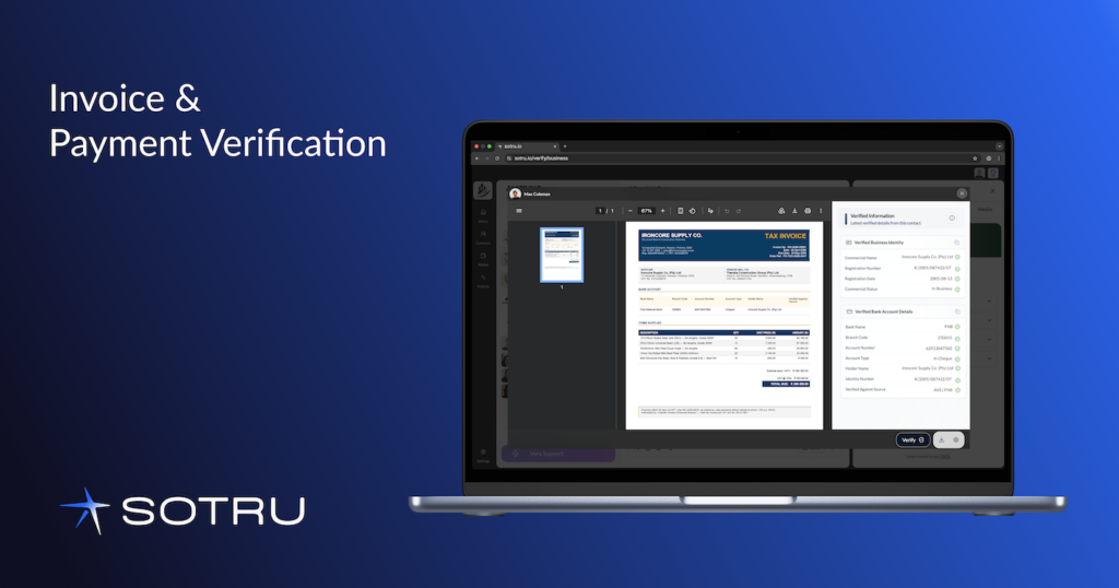 SOTRU launches to stop supplier fraud at the moment of payment